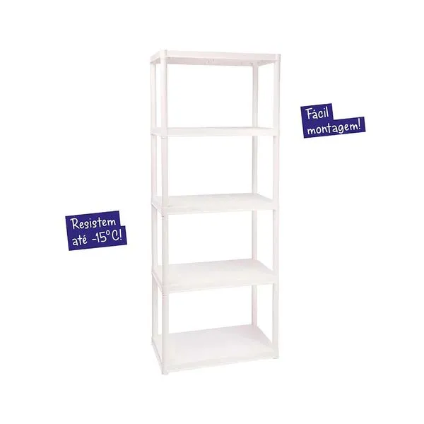 Estante Ordene Tubular com 5 Prateleiras 70x38x183cm