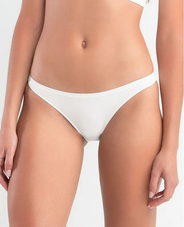CALCINHA TANGA MICROFIBRA SEM COSTURA SEAMLESS BRANCO P