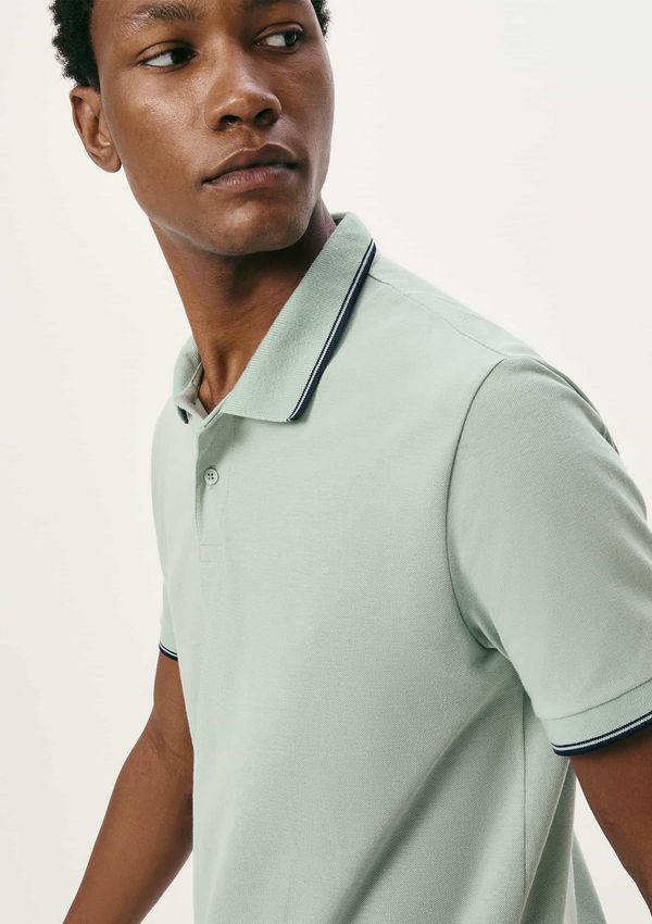 Camisa Polo Básica Masculina Manga Curta Em Piquet - Verde XG