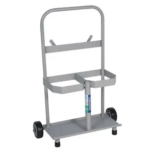 Carro Tubular para 2 Cilindros Oxigênio/Acetileno Roda Maciça - Marcon