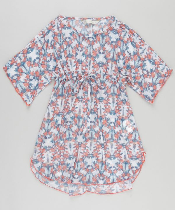 Saída de Praia Cia. Marítima Estampada Aloha Off White 12