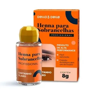 Henna Della&Delle Sobrancelhas Castanho Claro 8g