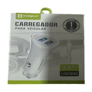 Carregador Para Veicular Sumexr Lightning SX C20 16 3.4A