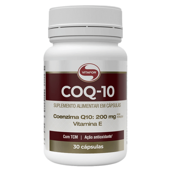 Complemento Alimentar COQ-10 Vitafor Coenzima Q10 + Vitamina E 30 Cápsulas