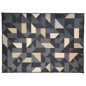Tapete Sala Domani Zircônia Cor 20 Azul 100x150cm Ref.B00000448168 Jc Serrano