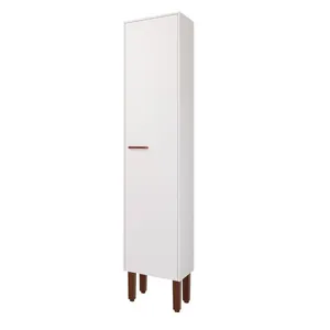 Armário Paneleiro para Cozinha Slim 42,4x205x30cm MDF MGM Móveis Armário Paneleiro para Cozinha Slim 42,4x205x30cm MDF Branco