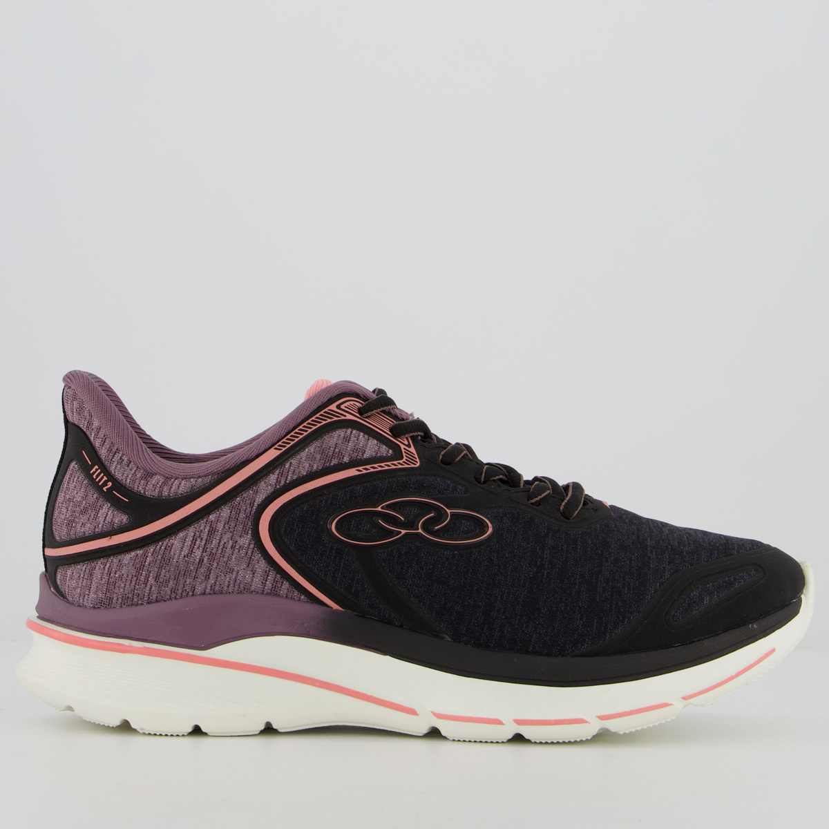 Tênis Olympikus Flit 2 Feminino Preto e Rosa