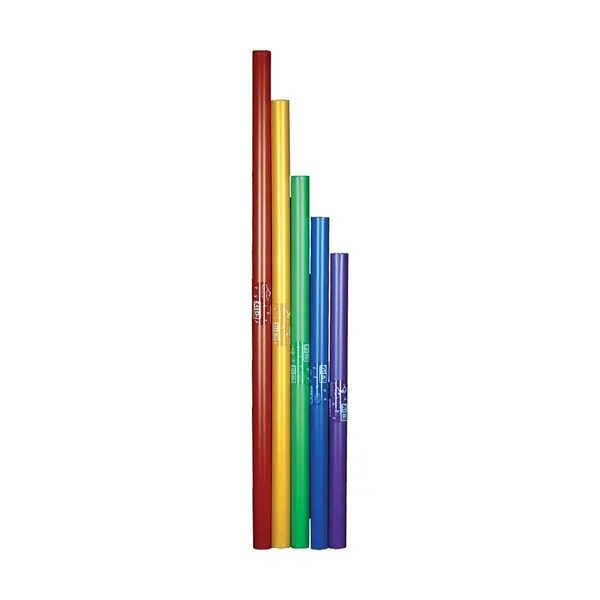 Kit Boomwhackers BWKG 5 Notas Alteradas Graves Escala Cromática Completa Colorido Kit Boomwhackers BWKG 5 Notas Alteradas Graves Colorido