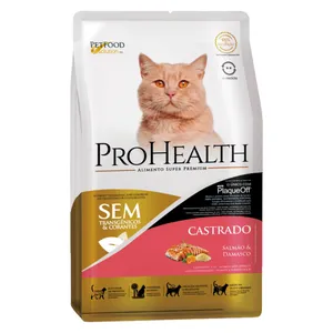 Ração ProHealth Gatos Castrados Salmão e Damasco 1 kg