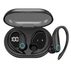 Fone De Ouvido Bluetooth6.0 Esportivo Sem Fio Gancho Com Led