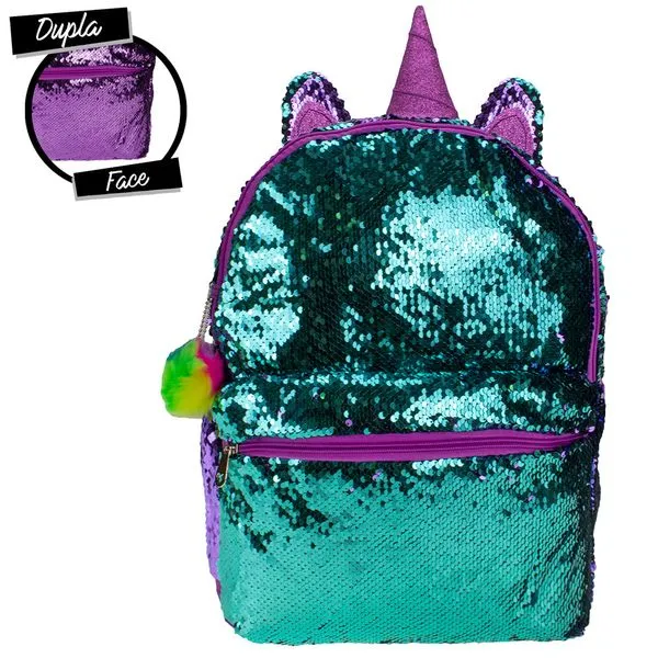 Mochila Unicórnio Cute Glow Clio Girls - Cg2035 ROXO