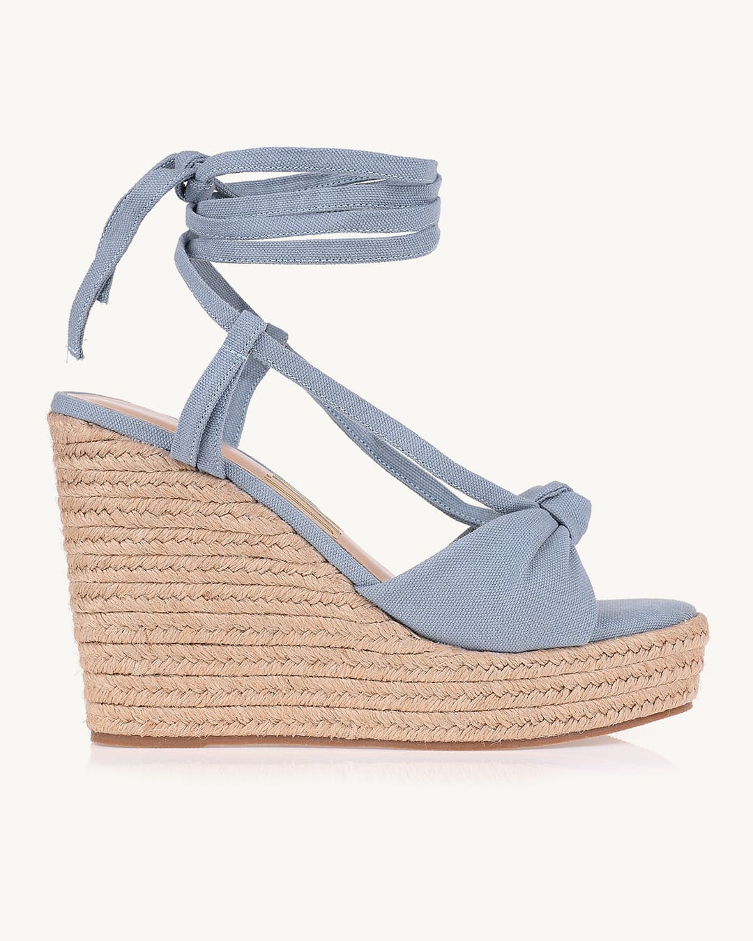 Plataforma Salto Alto Lona Ari Denim
