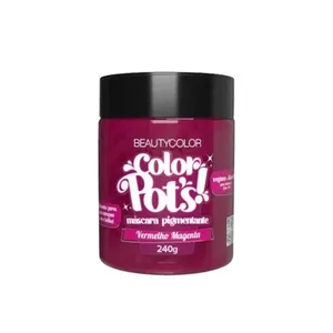 Máscara Pigmentante BeautyColor Color Pots Vermelho Magenta 240g MASC CAB BEAUTY COLOR 240G PIGMENTANTE C