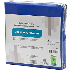 Capa Protetora Napa Colchão Solteiro Zíper 0,90mx1,90mx0,12m