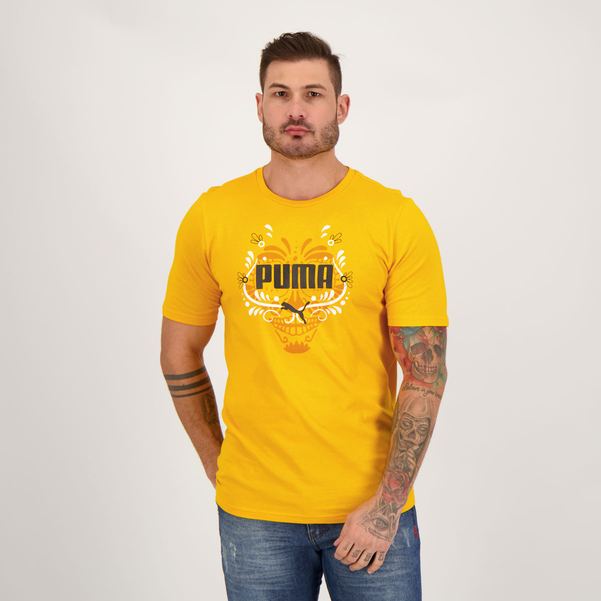 Camiseta Puma Advance Graphic Amarela