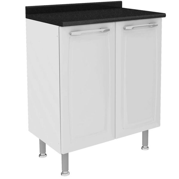 Balcão Duplo Diamante com 2 Portas Itatiaia Branco