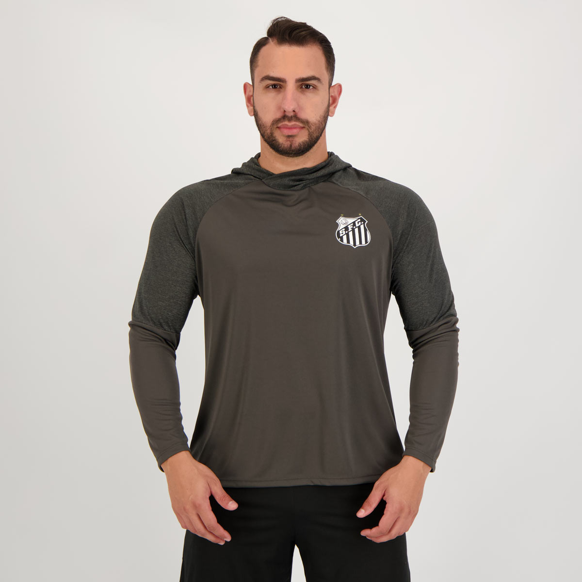 Camisa Santos Utter Manga Longa Cinza