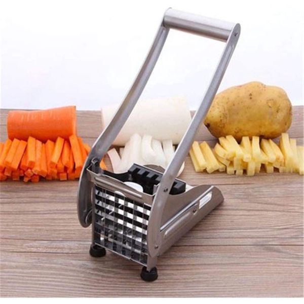 Cortador Picador de Batata Palito Legumes Profissional 2 Lâminas 9mm e 12mm Inox Shopmix Cortador Picador de Batata Palito Legumes 2 Lâminas Inox Shopmix