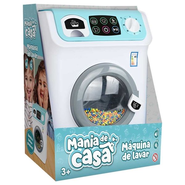 BRINQUEDO MANIA DE CASA MAQUINA DE LAVAR  AZUL - DM BRASIL