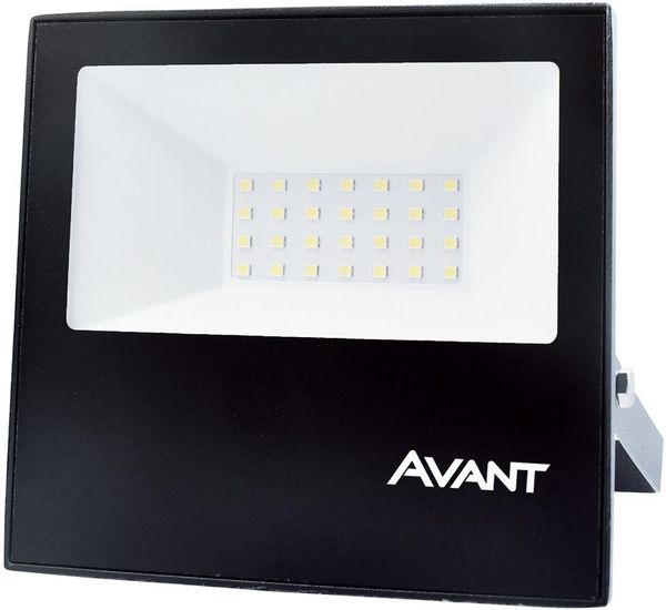 Refletor LED Slim 30W 3000K Alumínio e Vidro Avant 259300573 Preto Bivolt
