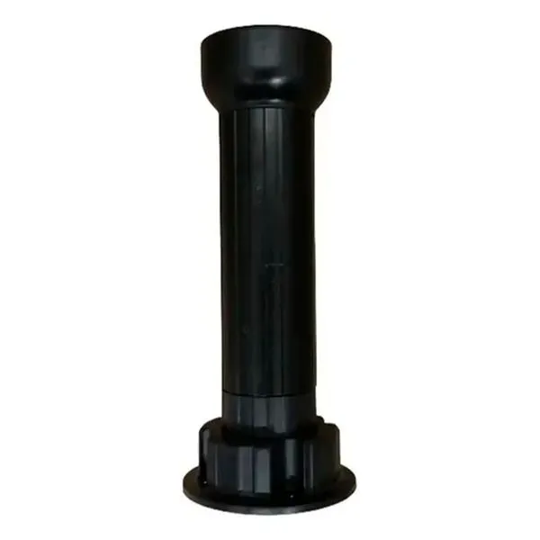 Pé Redondo Indart 200mm Plástico Preto com Parafuso Soberbo - 1 Unidade 21361301