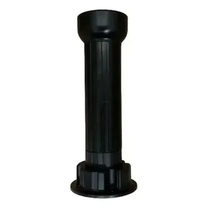 Pé Redondo Indart 200mm Plástico Preto com Parafuso Soberbo - 1 Unidade 21361301