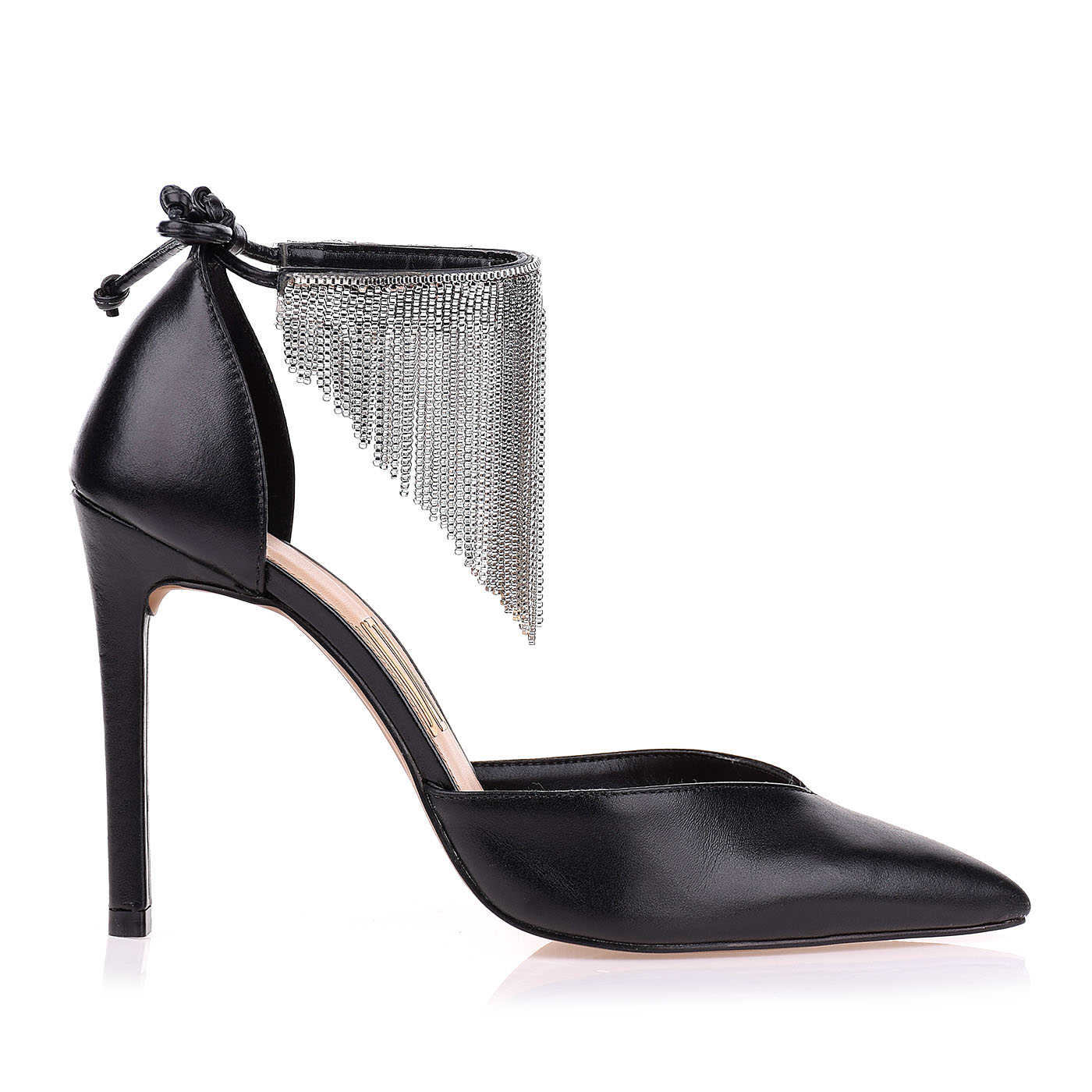 Scarpin Salto Alto New Couro Preta