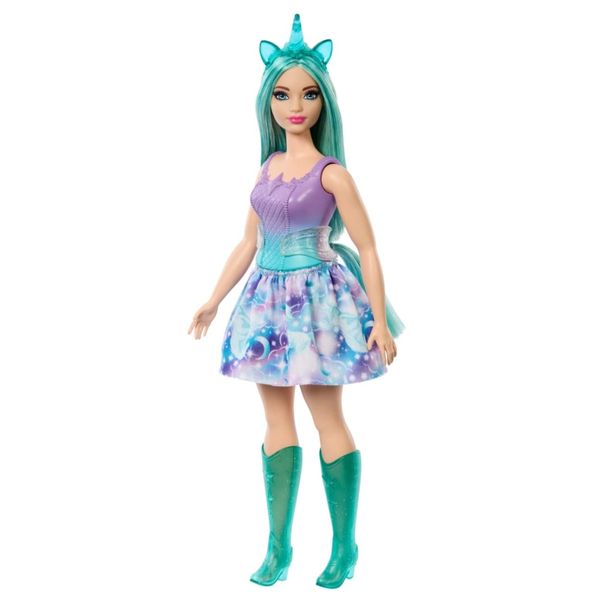 Boneca Barbie Unicórnio Cabelo Verde HRR15 - Mattel