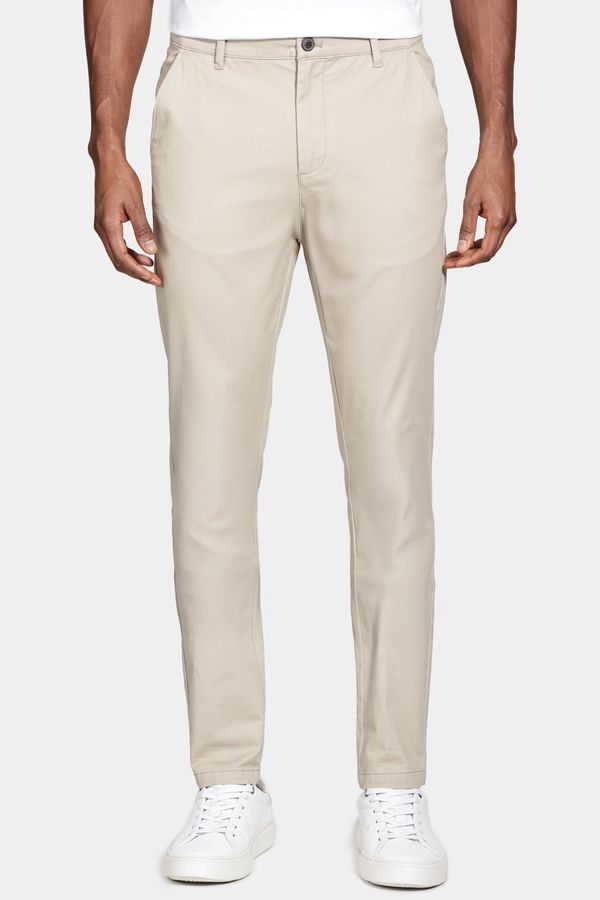 Calça Chino Algodão Premium Básica Areia - 40