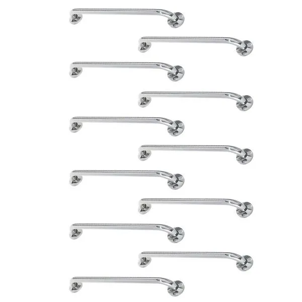 Kit 11 Barras de Apoio BSL3420 80cm Aço Inox para Acessibilidade Cadeirante Idoso Corrimão Leva Pra Casa Kit 11 Barras de Apoio BSL3420 80cm Aço Inox Acessibilidade Leva Pra Casa