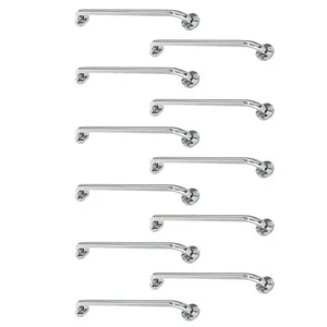 Kit 11 Barras de Apoio BSL3420 80cm Aço Inox para Acessibilidade Cadeirante Idoso Corrimão Leva Pra Casa Kit 11 Barras de Apoio BSL3420 80cm Aço Inox Acessibilidade Leva Pra Casa
