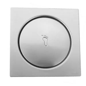 Ralo de Piso Click Quadrado Cromado Esteves Ralo de Piso Click Quadrado Cromado 15x15cm Esteves