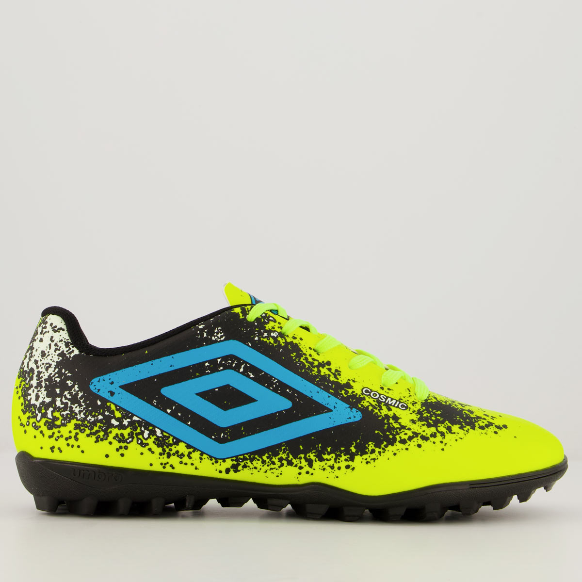 Chuteira Umbro Cosmic Society Verde e Preta