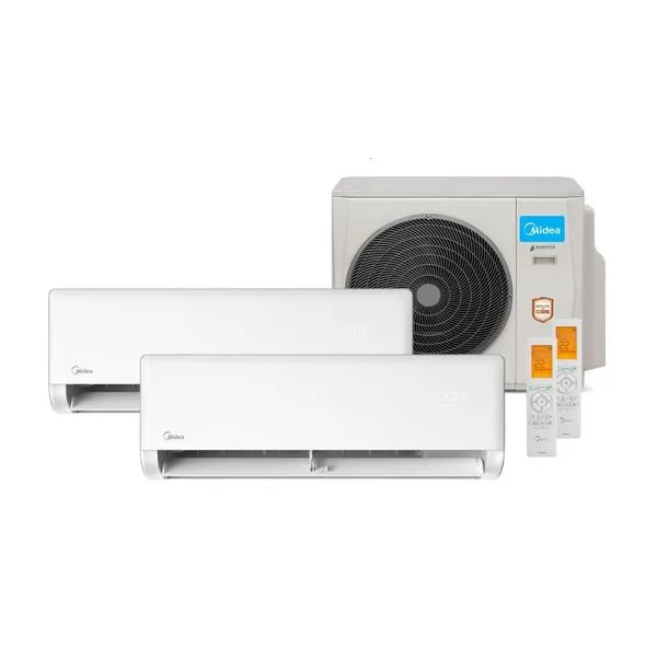 Ar Condicionado Bi Split Midea 27000 BTUs (HW 12K+18K) Quente e Frio Inverter 220V R410A (38MBMTA27M5)