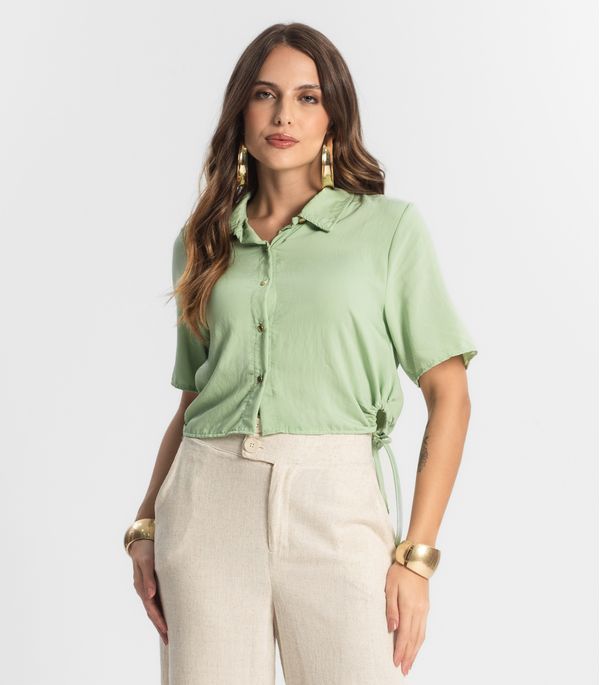 Camisa Feminina Gola Dupla Endless Verde P