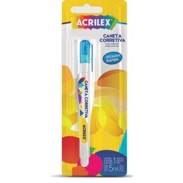 CANETA CORRETIVA ACRILEX 5ML 01540