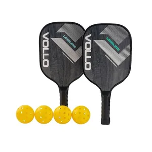 Kit Pickleball Leisure 2 Raquetes + 4 Bolas + Bolsa Vollo