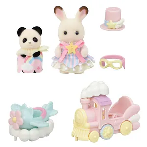 Sylvanian Families - Conjunto De Atrações Do Parque De Diversões - Avião & Trem - Epoch