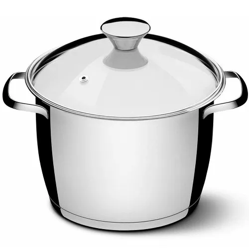 Panela Caldeirão Tramontina Allegra 62655/248 7 Litros 22cm Tampa De Vidro Inox