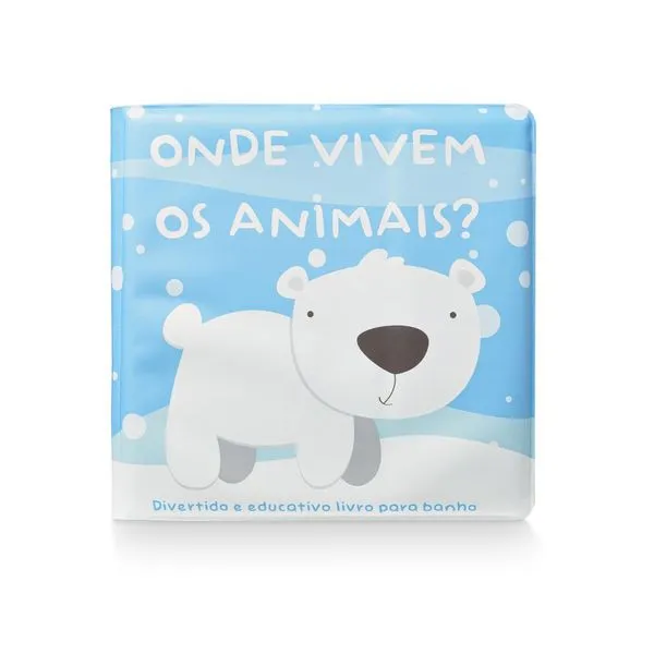 Livro de Banho - Multikids Baby - Bubbles - Onde Vivem os Animais - 19cm