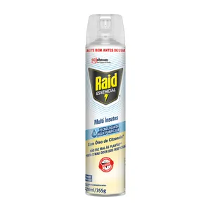 Inseticida Raid Essencial Aerossol Óleo de Citronela Multi-Insetos 420 ml