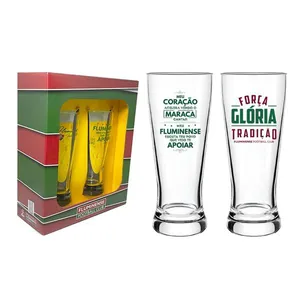 Copo Chopp Lager Fluminense Vidro 300ml Com 2 Unidades Allmix - UN