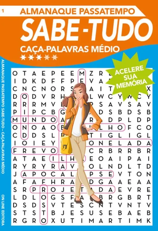 Almanaque Passatempo - Caça-Palavras Nível Médio