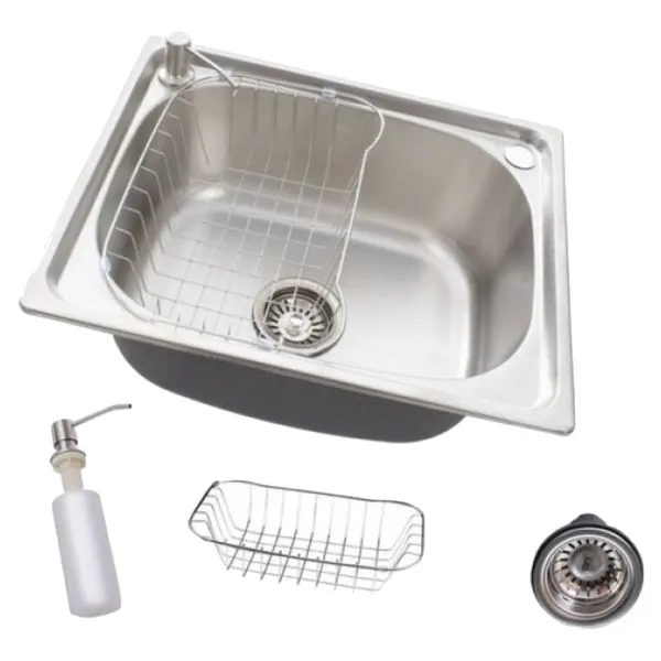Cuba Gourmet Aço Inox para Cozinha 50X40cm com Acessórios - CUB-003-201 - STILLUS HOME