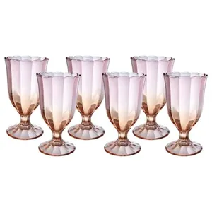 Jogo De Taças 6 Peças Hauskraft 340ml Peach TCVN070/DC (MP)