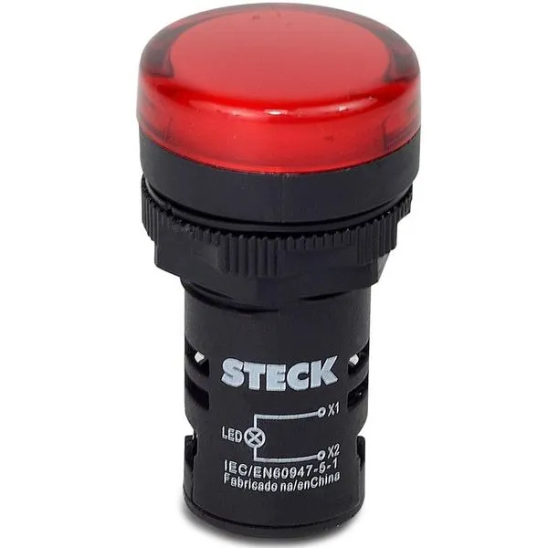 Sinalizador Led 110v Vermelho - Slds1101 - Steck Sinalizador Led 110v Verm S-ds110-1-slds1101 Steck