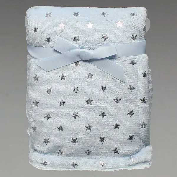 Manta Flannel Estrelinha Azul