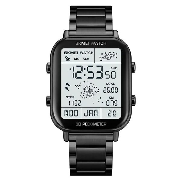 Relógio Digital Masculino SKMEI 1888 com Display de luz Traseira Preto