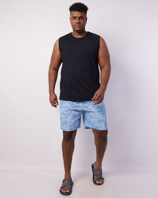 Bermuda Surf Plus Size Masculina Estampada Azul G1