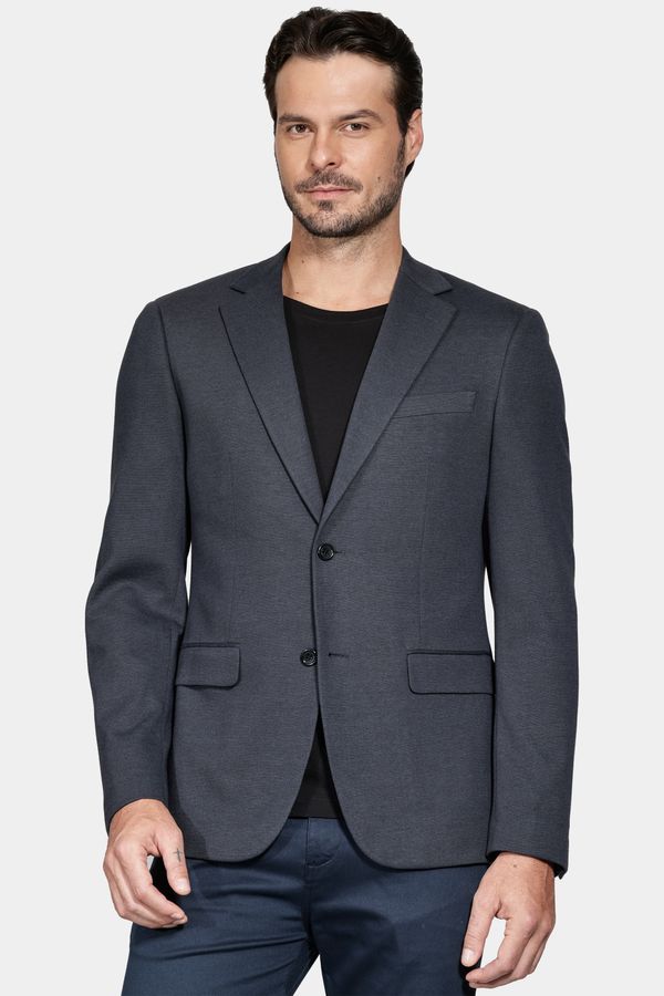 Paletó Super Slim Olho de Perdiz Marinho - 50